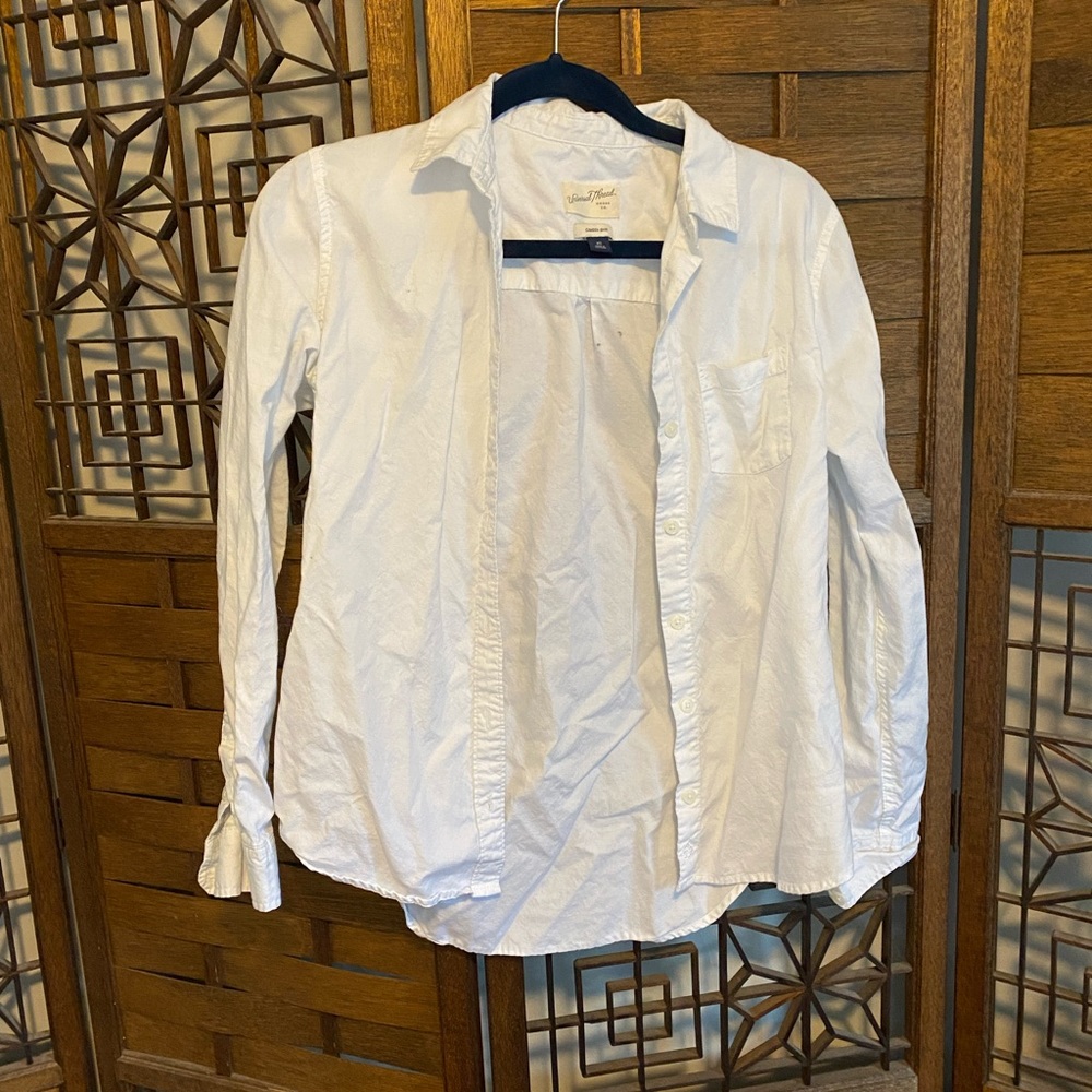 White button down